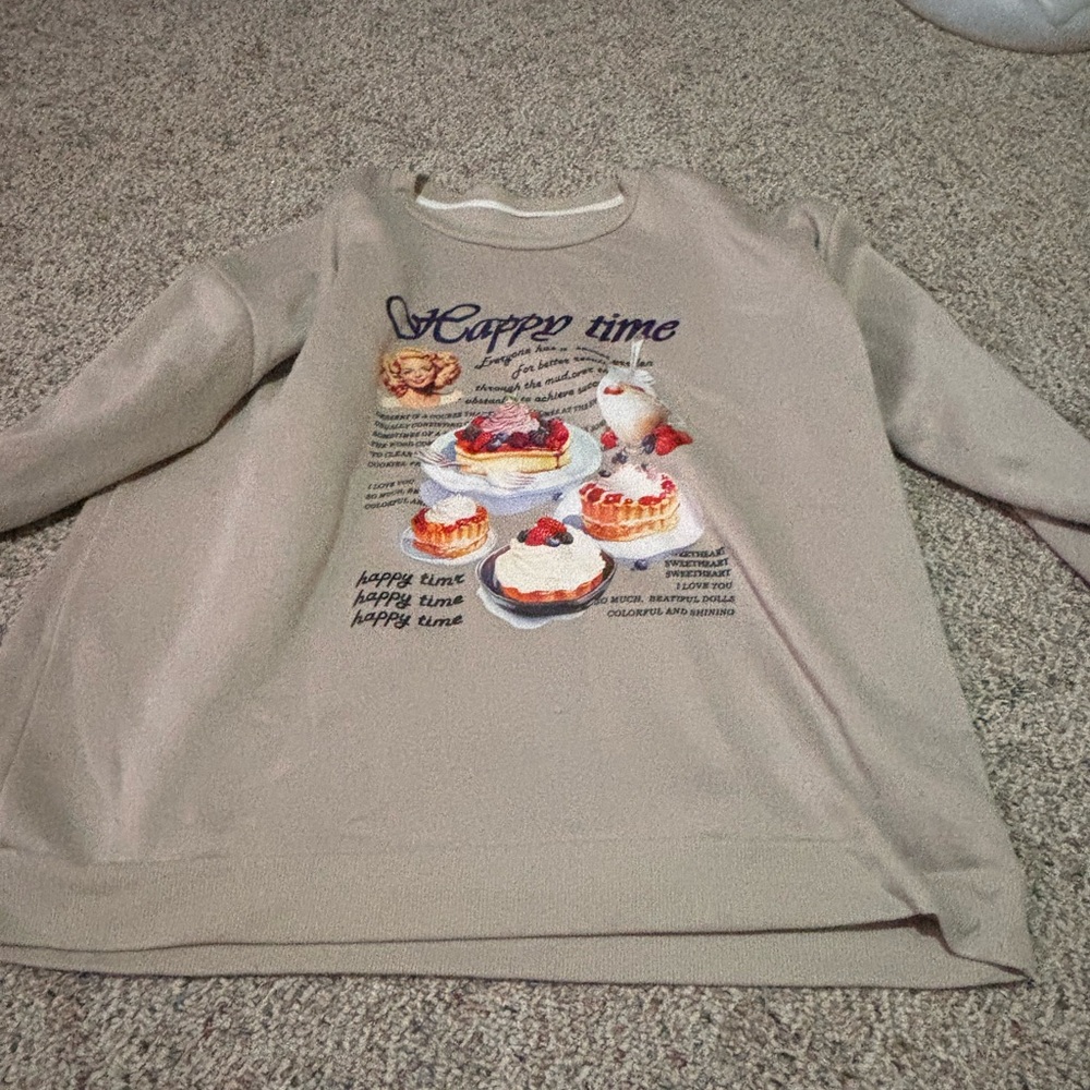 Brown graphic sweatshirt 4x